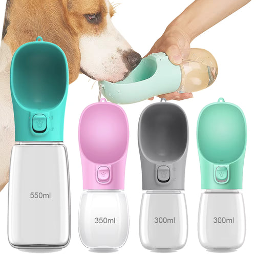 Wattabark Travel Dog Water Bottle — One-Handed Hydration for Hot Walks