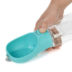 Wattabark Travel Dog Water Bottle — One-Handed Hydration for Hot Walks